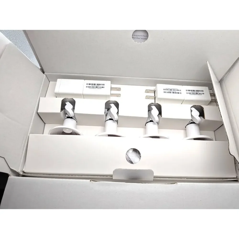 ARLO Pro 5S 2K Outdoor Cameras 4 Pack White Dual Band WiFi Color Night Vision